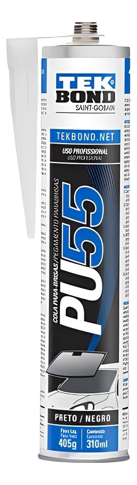 Cola Parabrisas Pu55 Tekbond Silicone Aderencia 405g 310ml