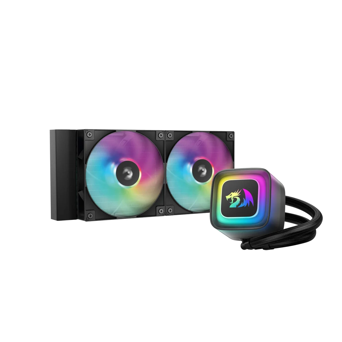 Water Cooler GamerStorm X Redragon LE240 RD Preto RGB R-LE240RD-BKAMMN-A-1
