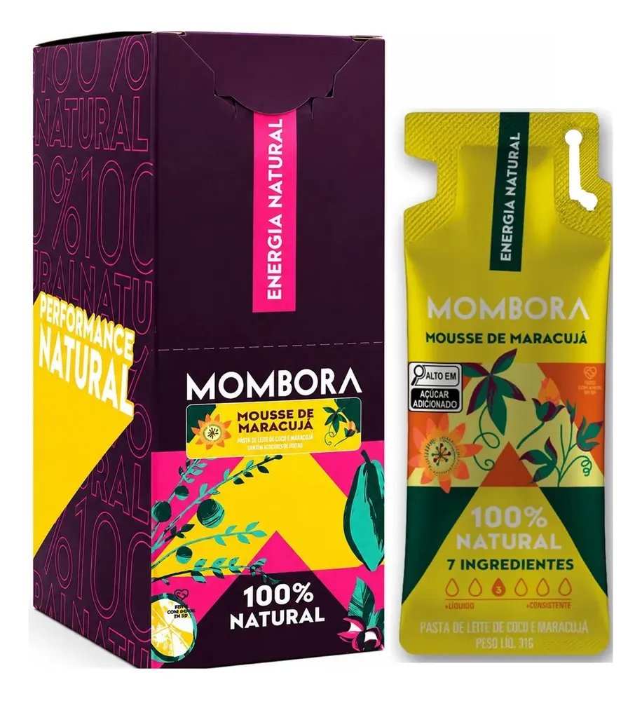 Gel Carbo Mombora 10 Un 31g Mousse De Maracujá Mousse De Maracujá