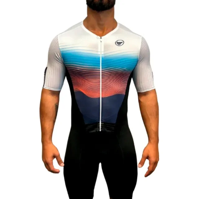 Macaquinho Triathlon Bike Corrida Unissex Reative Vezzo - P ao 3G