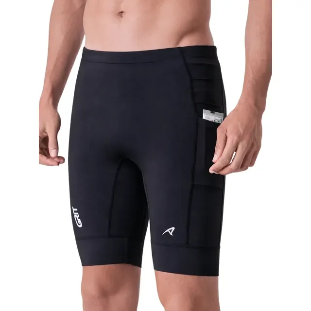 Bermuda Corrida Masculina Authen Grit Bossa 6 Bolsos Preta