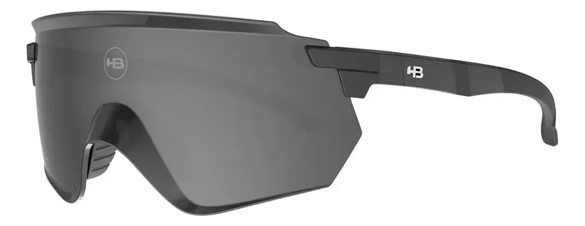 Óculos De Ciclismo Hb Flare M Black D Nickel Gray Cinza Preto