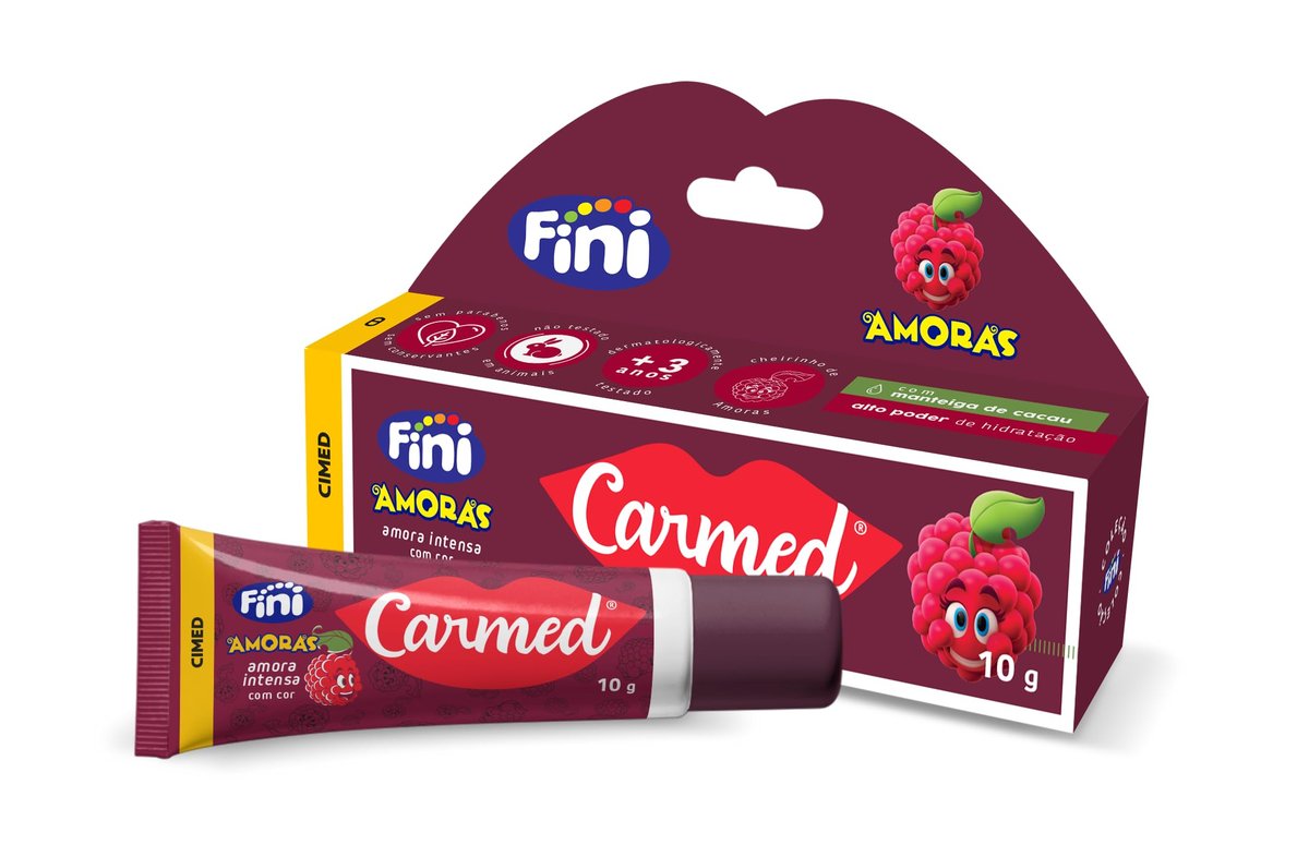 Carmed Fini Amora Intensa Hidratante Labial com cor 10g
