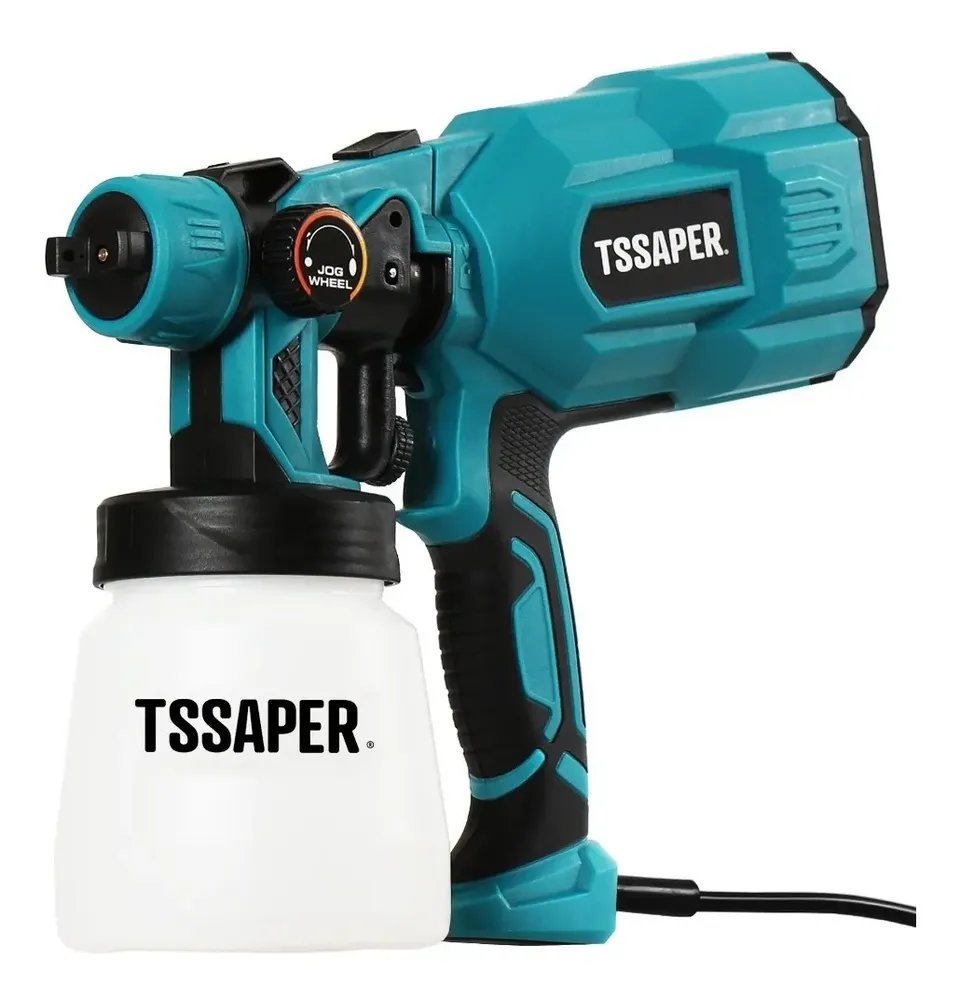 Pistola De Pintura Elétrica Pulverizador Hvlp 550w Com 3 Bicos