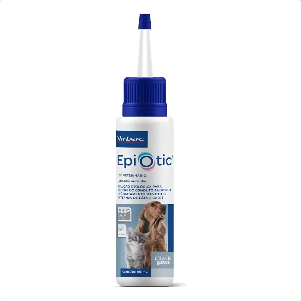 Solução Epiotic Spherulites Cães Gatos 100ml Virbac