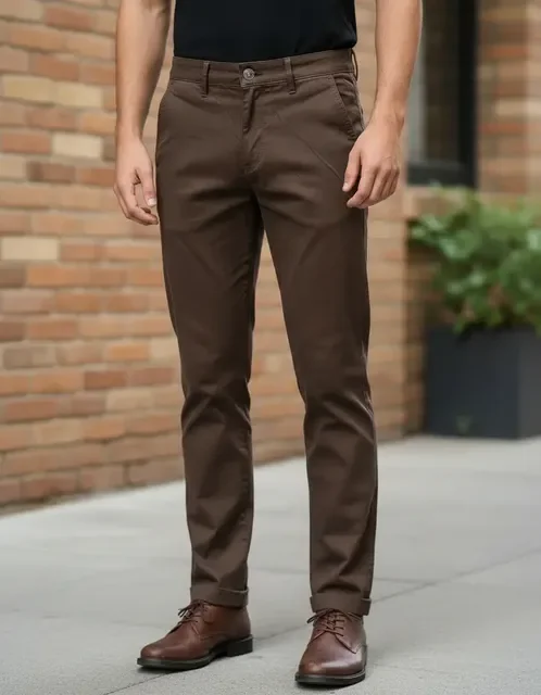 Calça Sarja Masculina Alfaiataria Bolso Faca Tradicional