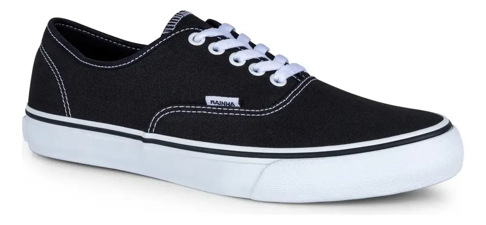 Tênis Sem Gênero Rainha Mont Car V Preto/branco Liso 38 Br