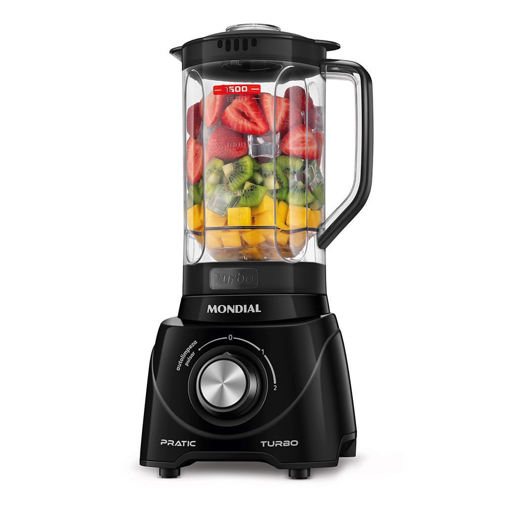 Liquidificador Mondial Pratic Turbo L89B Preto 110V