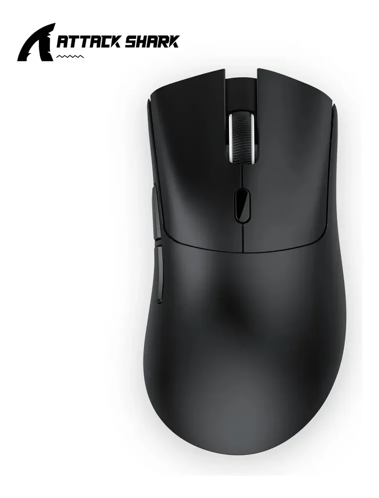 Mouse Gamer Sem Fio Attack Shark R1 18000 Dpi Black