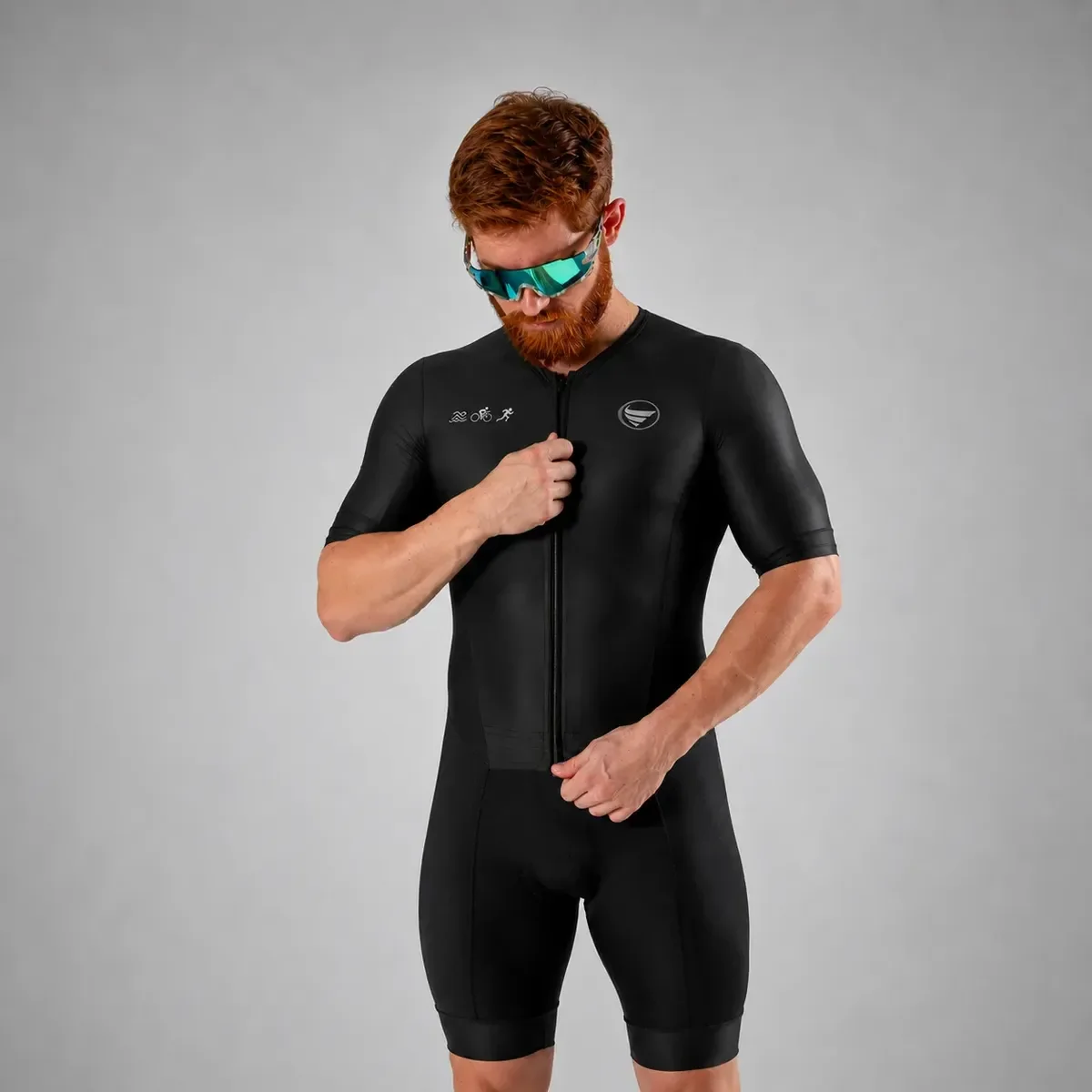 Macaquinho Carbon Unissex Triathlon Corrida Vezzo Uv 50