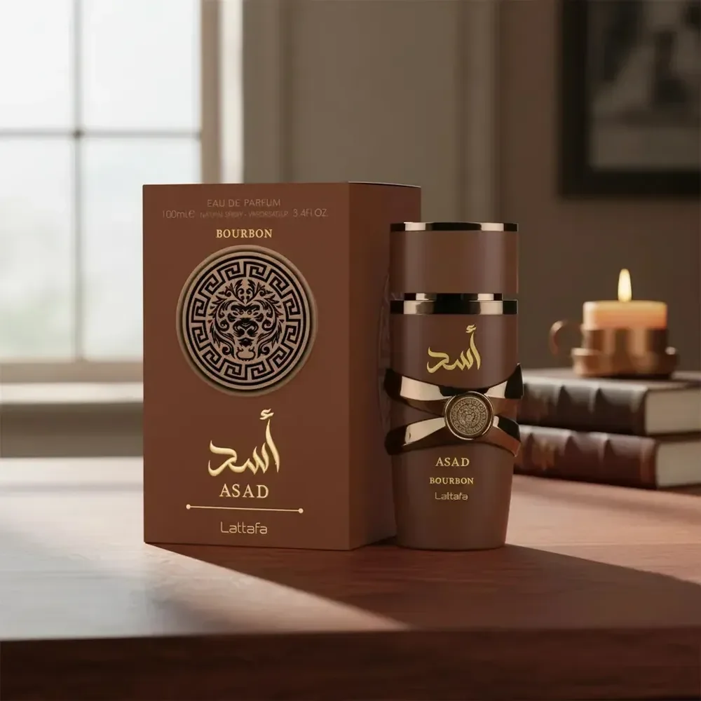Perfume Lattafa Asad Bourbon Alta Fixação 100ml
