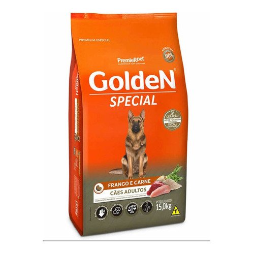 Ração Golden Special  Cães Adultos Frango e Carne 15kg