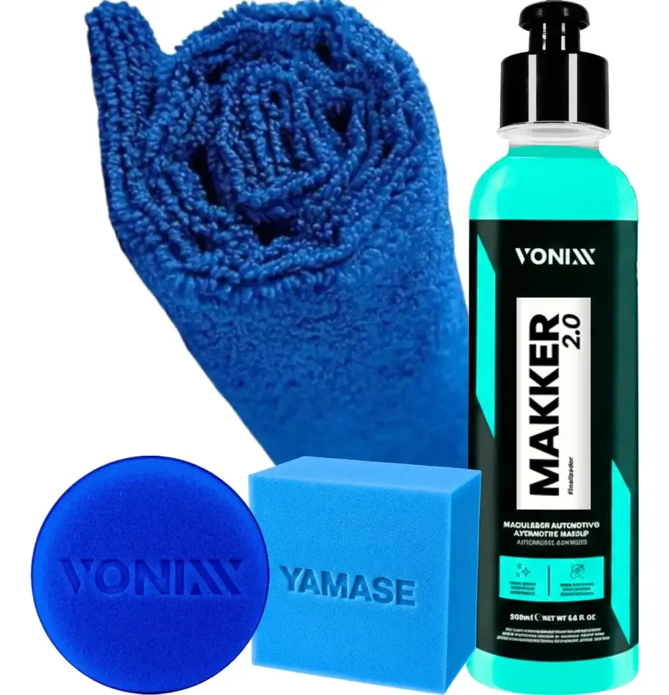 Kit Com Makker 240ml Vonixx Aplicador Espuma Pano Microfibra
