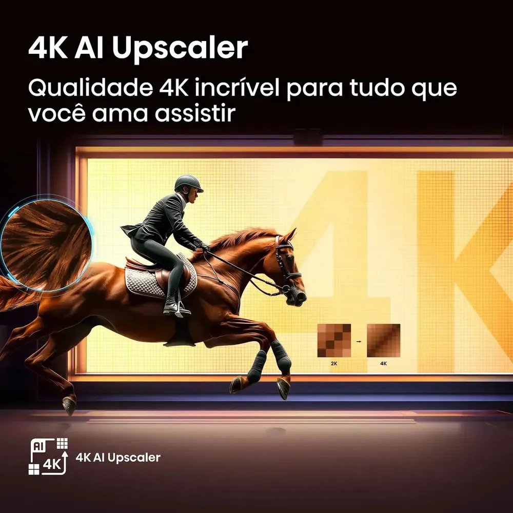 Smart TV Hisense HI-QLED 4K 55" Polegadas com Dolby Vision, Dolby Gaming e Alexa - 55Q6QV