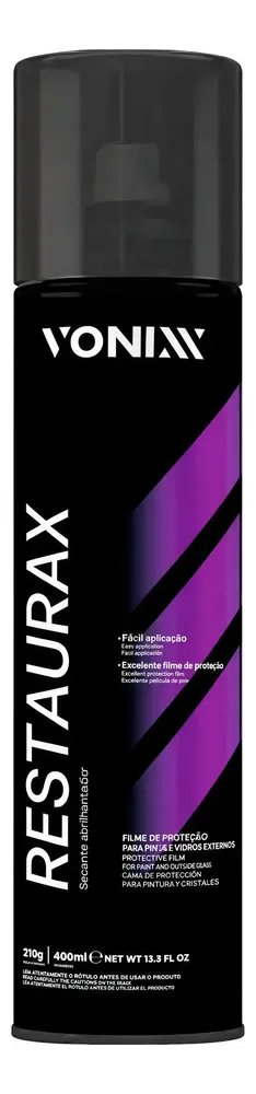 Vonixx Restaurax Spray 400ml Proteção E Revitalização De Plásticos