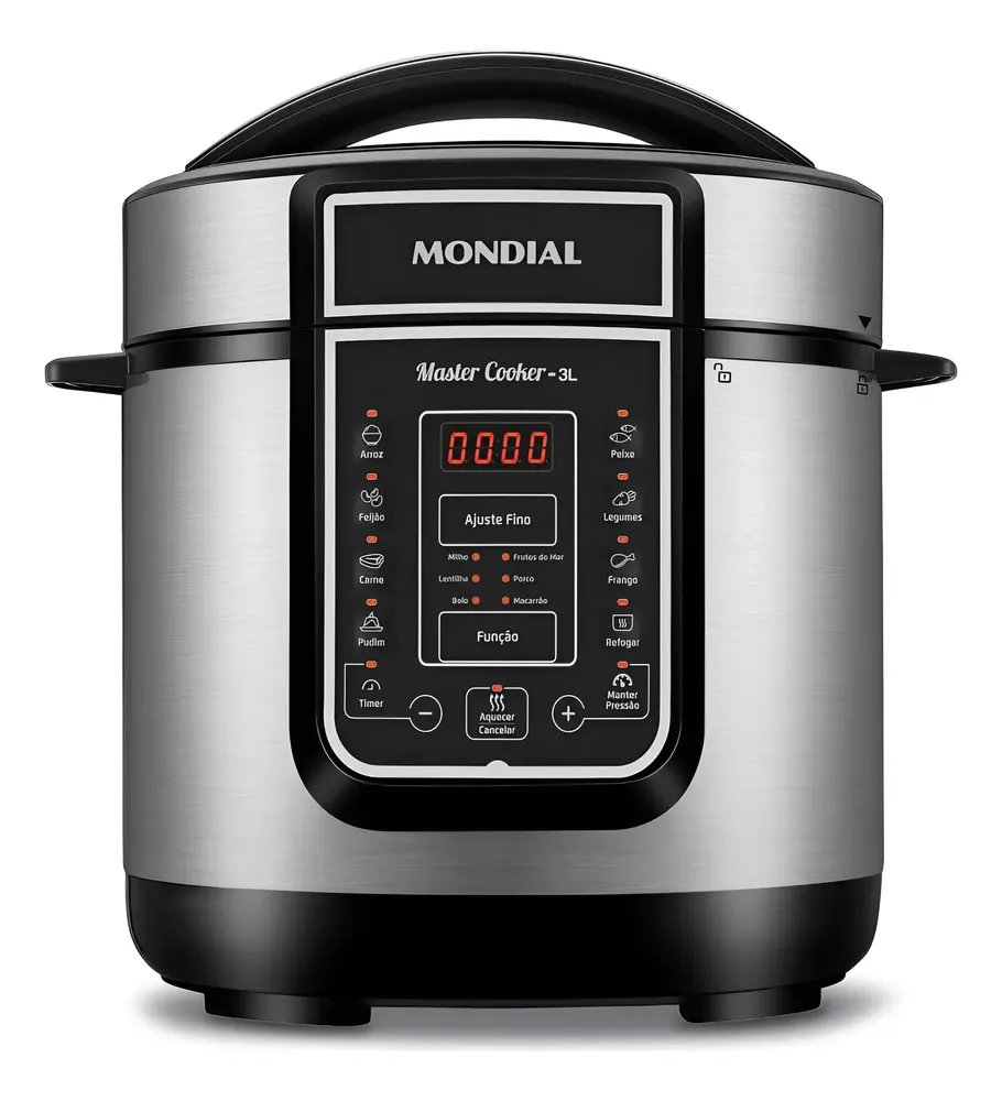 Panela De Pressão Elétrica Mondial Digital Pe- 40 -127v Preto 127v 60 Hz