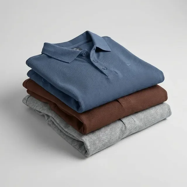 Camisa Polo Masculina Piquê Liso Manga Curta Kit 3 Unidades