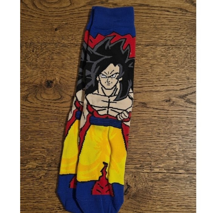 Meia do Dragon Ball - Goku Super Sayajin 4 Saga GT - Meias Divertidas, Meias Geek, Meias de Anime