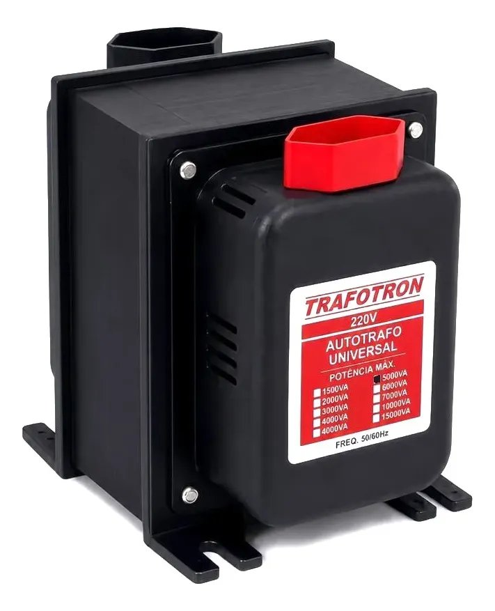 Auto Transformador Voltagem 5000va Bivolt Sem Juros  Preto