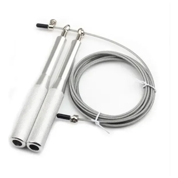 Corda De Pular Crossfit Speed Rope Rolamento Cabo De Aço 3m