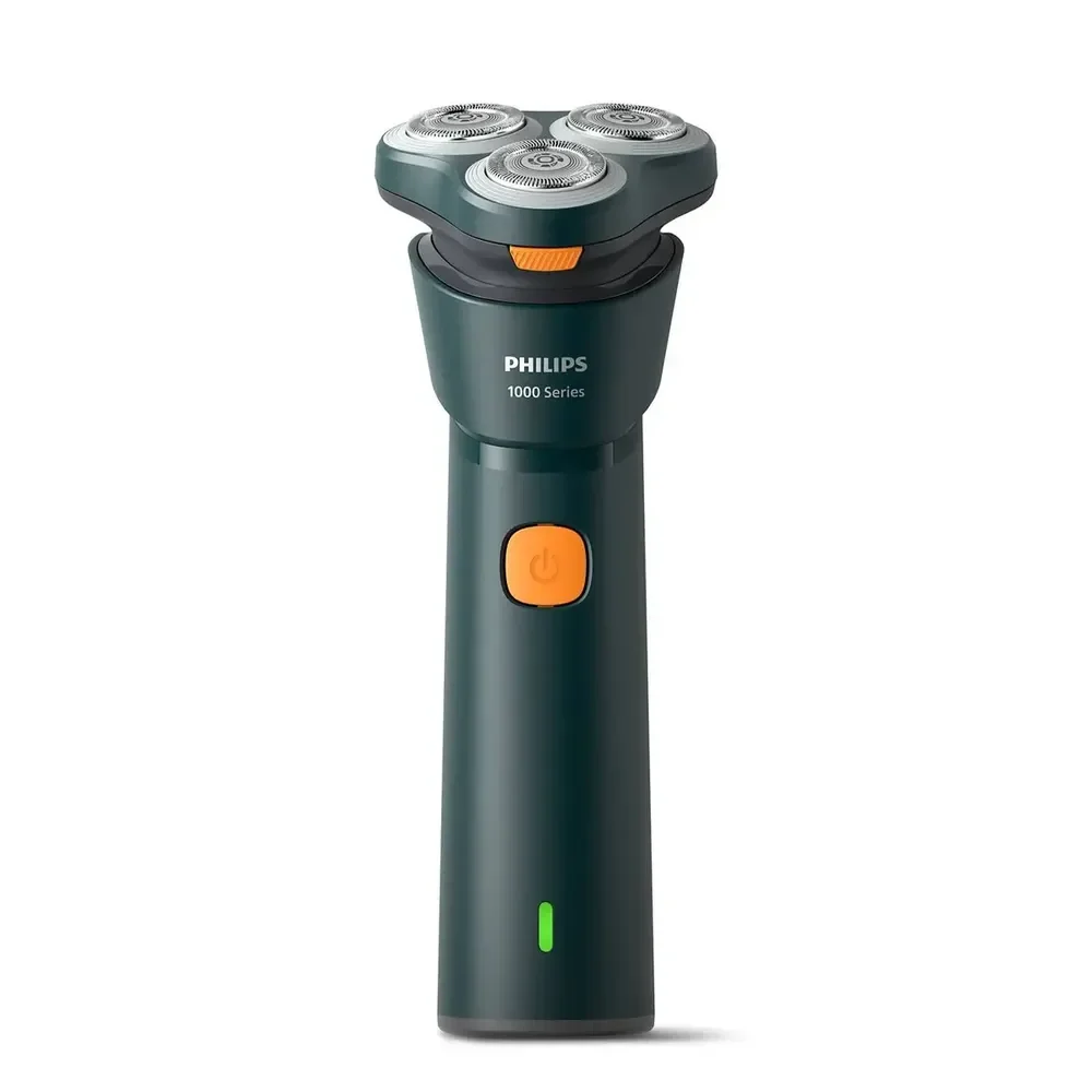 Barbeador elétrico Philips Shaver série 1000 para uso seco e úmido, lâminas Powercut, cabeças flutuantes 3D, modo de operação de 35 minutos S1882/00