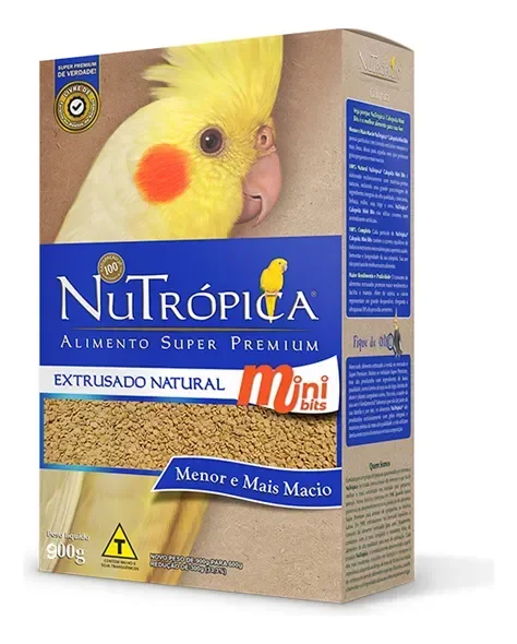 Ração Nutrópica Calopsita Mini Bits Extrusada Natural 900g