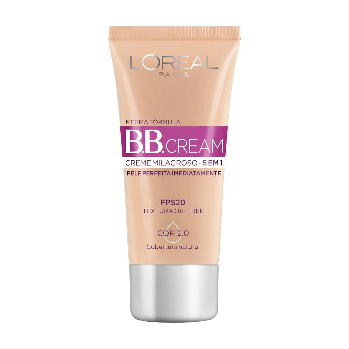 Base BB Cream L'Oréal Paris Dermo Expertise Cor Clara FPS 20, 30ml