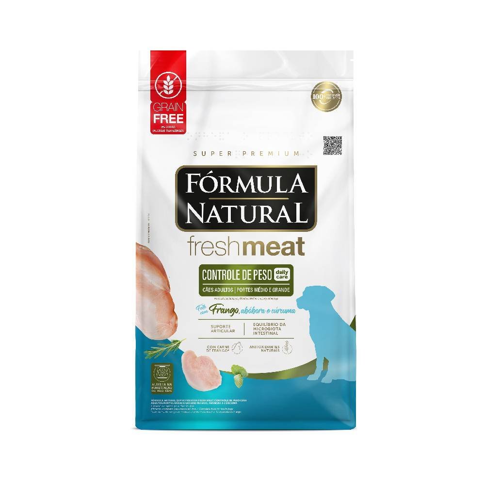 Ração Fórmula Natural Cães Fresh Meat Light Raças Médias e Grandes 12kg