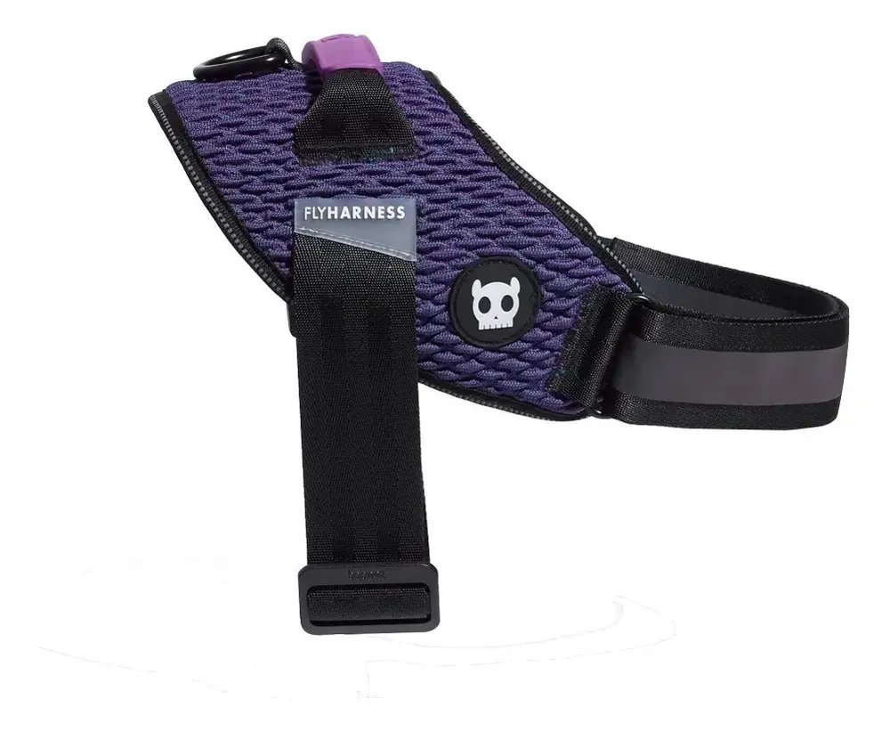 Peitoral Flyharness Wicked Para Cães Cor Roxa Tamanho Da Coleira 4