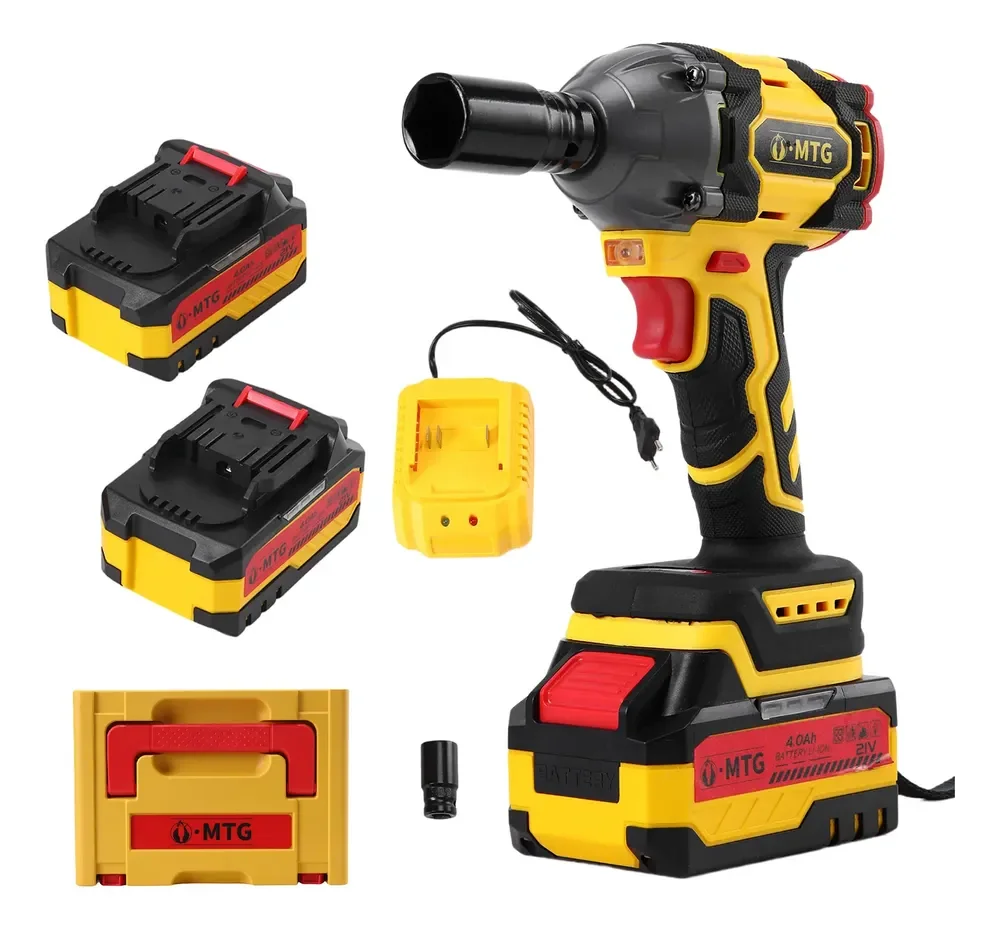 Mtg 21v Chave De Soquete Elétrica Profissional 400nm Amarelo 220v 50hz/60hz