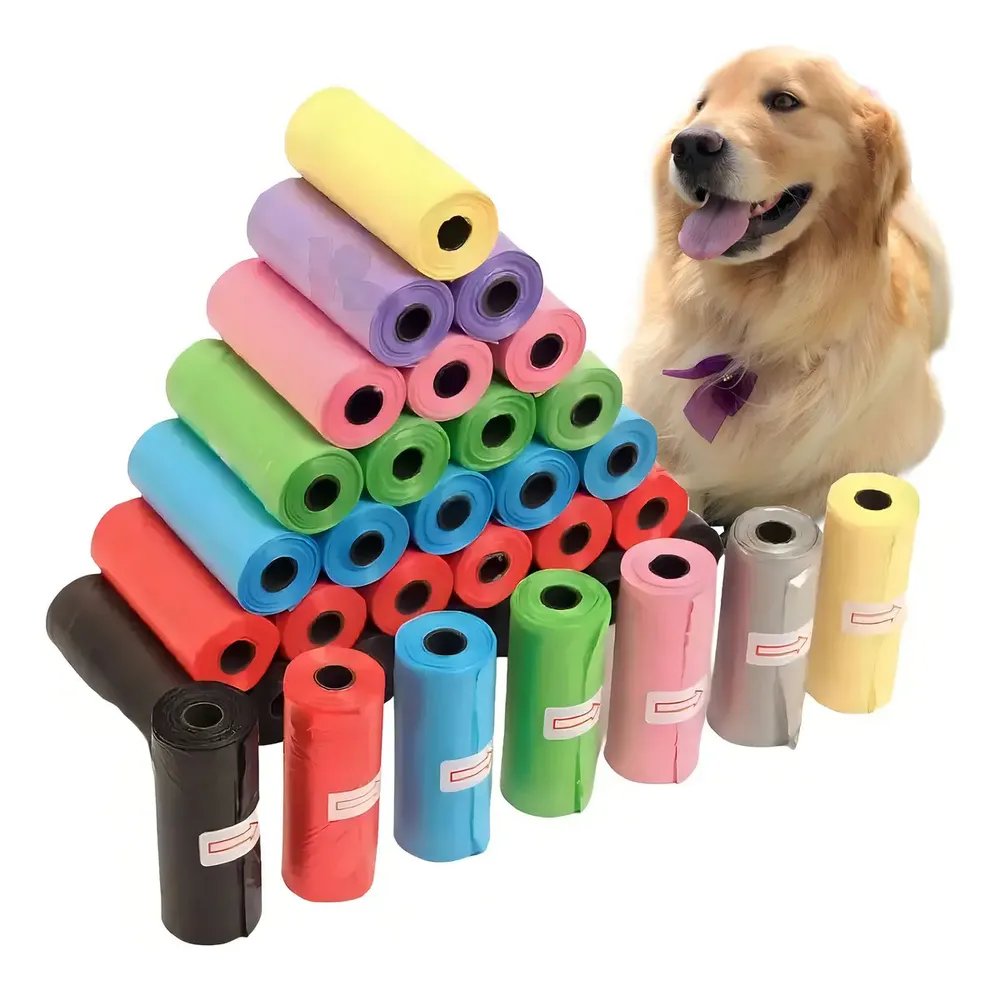 Kit 30 Refil Cata Caca Rolinhos Pet Sacolas Saquinho De Lixo Cor 30 Unidades