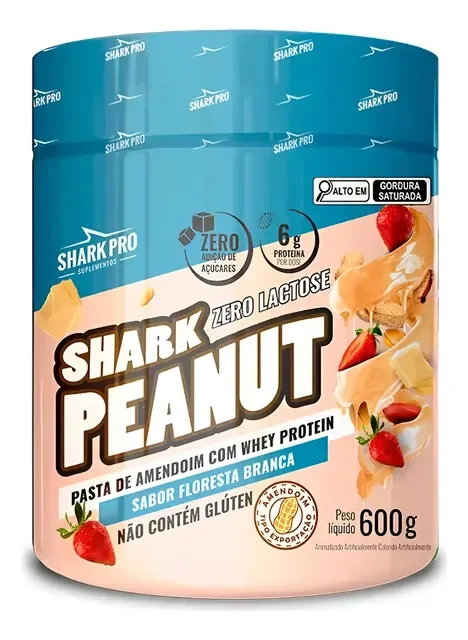 Pasta De Amendoim Zero Lactose 600g Shark Pro