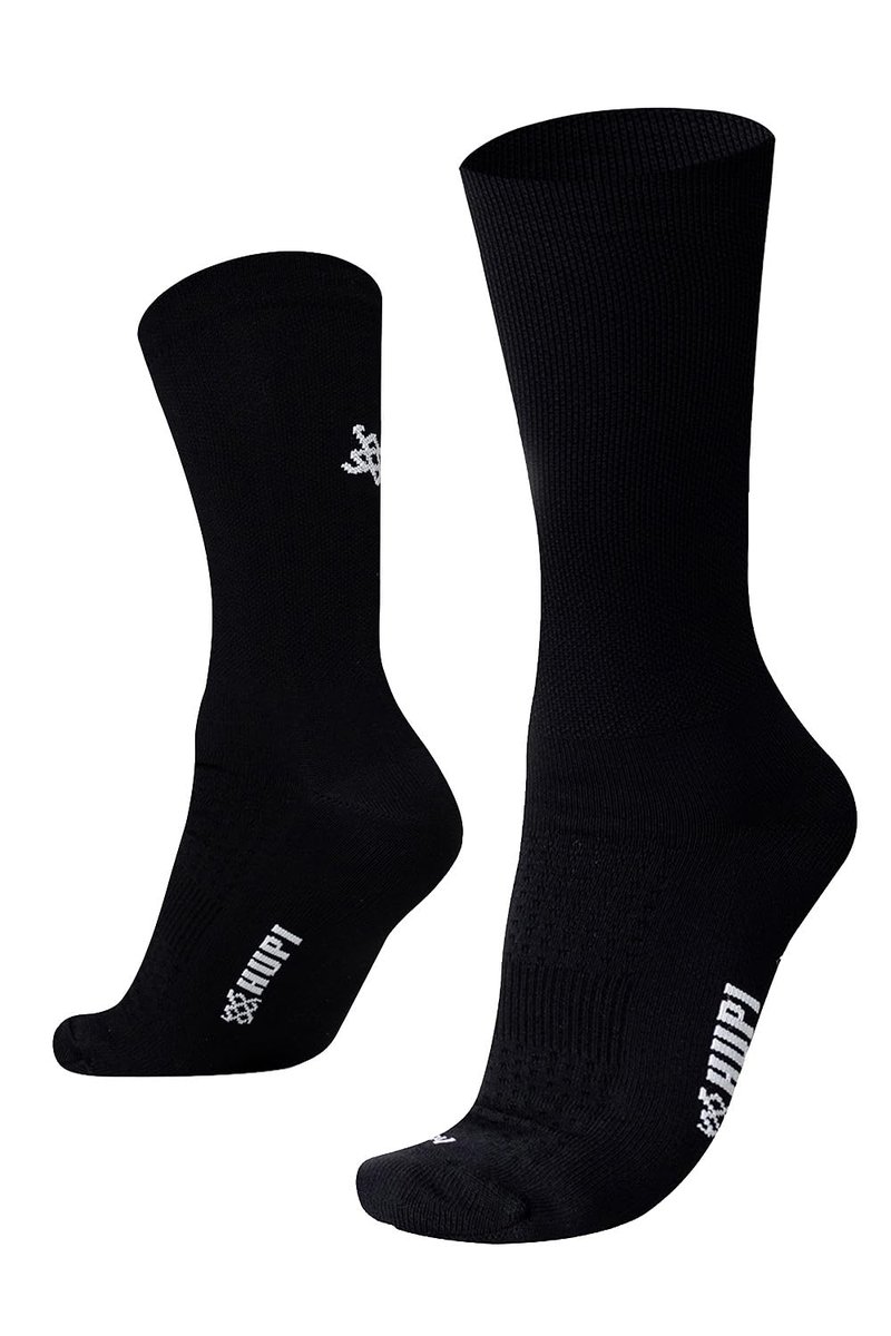 Meia Hupi Run para Corrida Preto/branco, Cor: Preto/branco