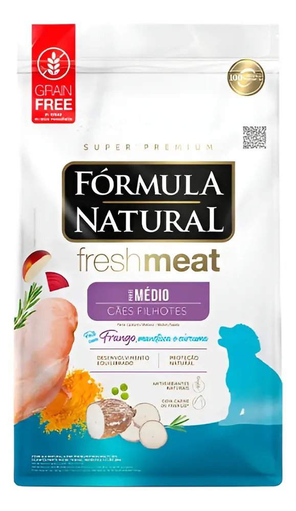 Ração Fórmula Natural Freshmeat Cão Filhote Médio Porte2,5kg
