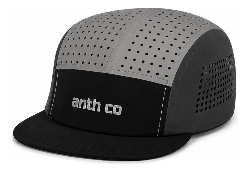 Boné Five Panel Esportivo Fresh Anth Co Respirável Unissex Cinza / Chumbo / Preto Único