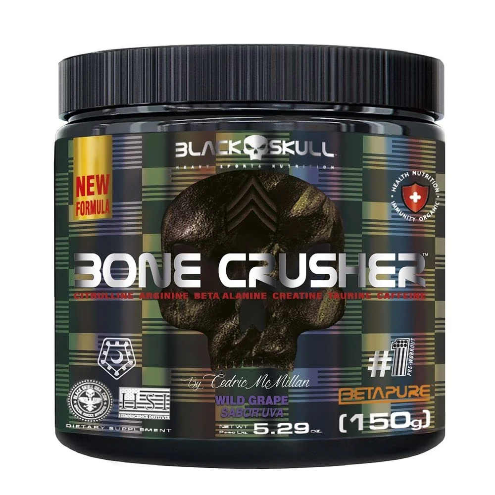 Black Skull Bone Crusher (150G) - Nova Fórmula Wild Grape (Uva)