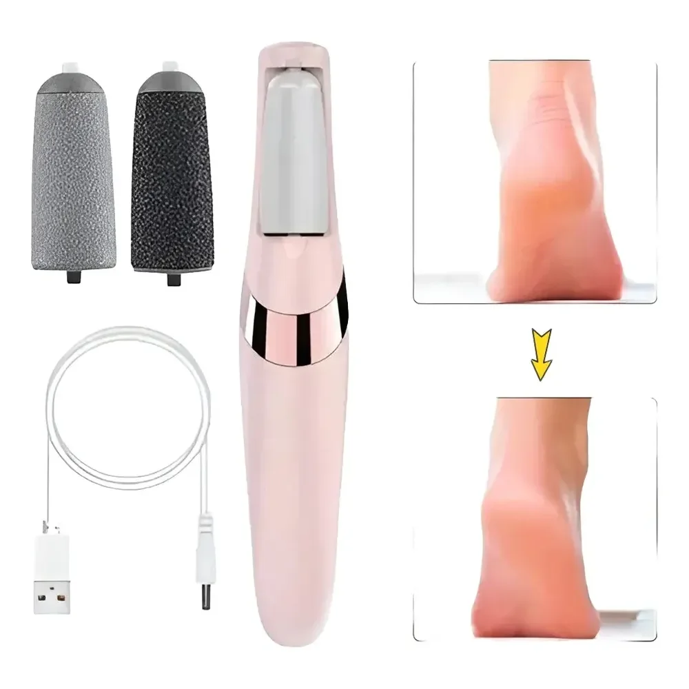 Aparelho Lixa Pés Elétrico Esfoliante Removedor De Calos Usb 110v/220v