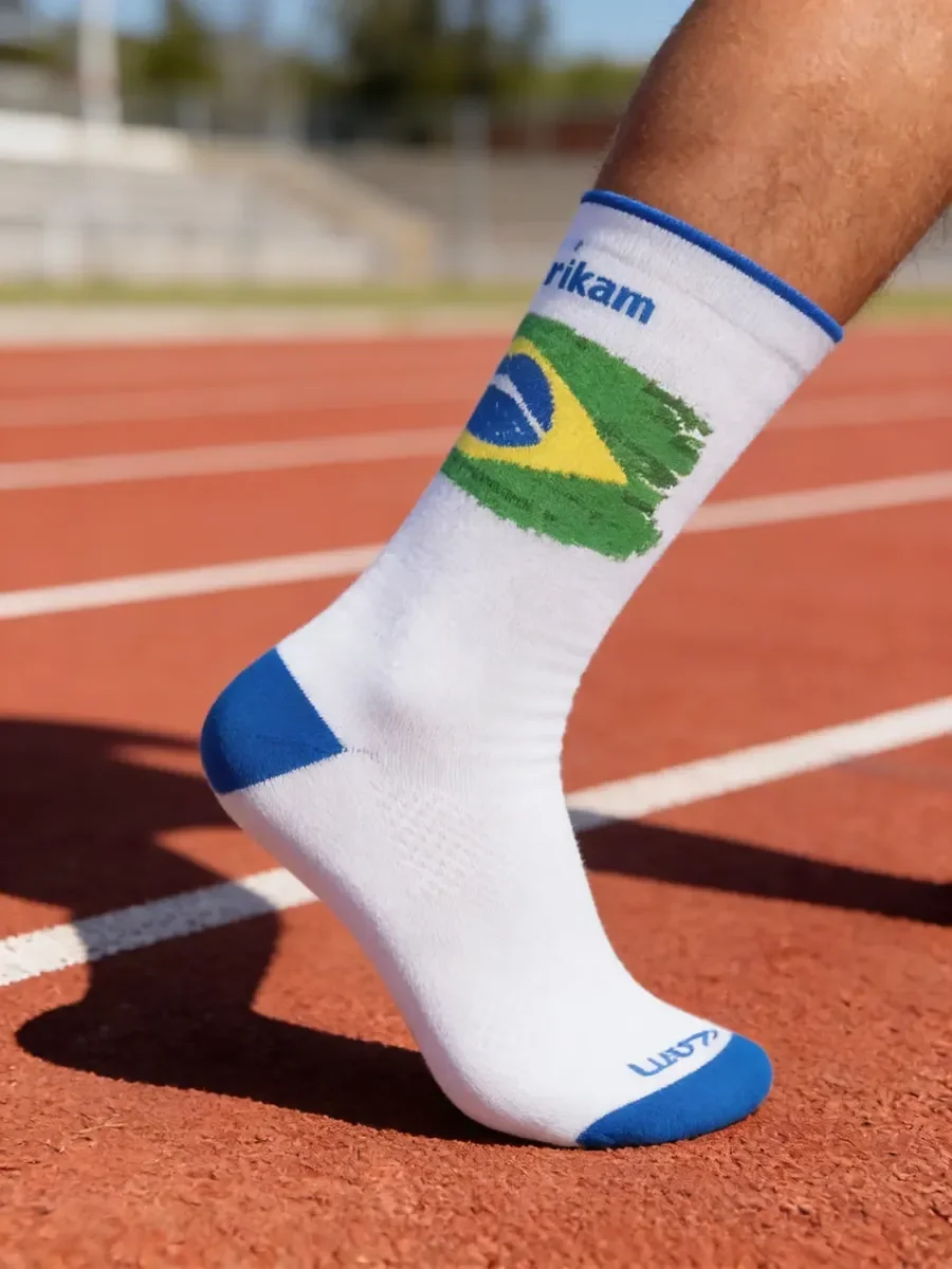 Meia Brasil Performance Cano Médio Rikam 