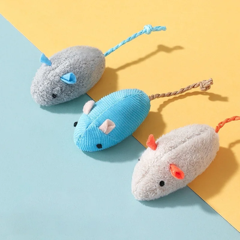 Kit Com 4 Ratinhos Com Catnip Brinquedo Erva De Gato XH178