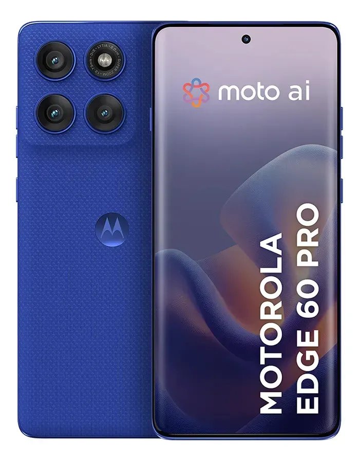 Smartphone Motorola Edge 60 Pro 5g - 256gb 12gb Ram+12gb Ram Boost, Tela Quad-curve Moto Ai 50mp Sony Camera Ultrarresistencia Militar Ip68 + Ip69 - Azul