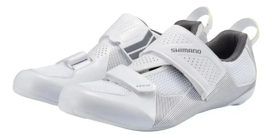 Sapatilha Ciclismo Shimano Tr5 Tr-501 Triathlon Pedal Clip Branco - 39 ao 44