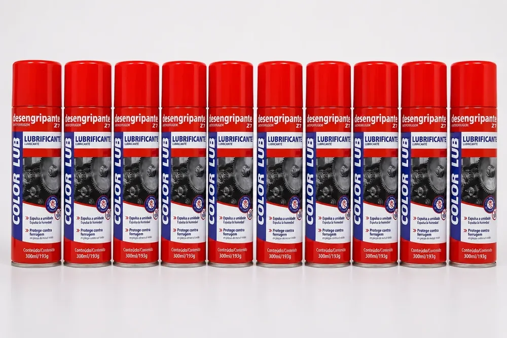 Óleo Spray 300ml Desengripante Lubrificante Moto/carro 10 Un Laranja