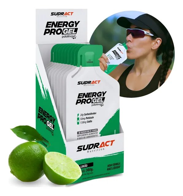Energy Pro Sudract Gel De Carboidrato  10 Sachês 30g Sabores