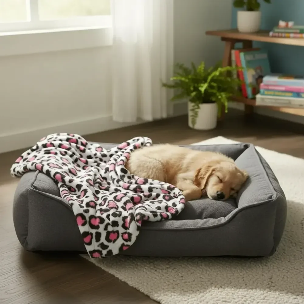 Manta Pet Para Cachorro E Gato Cobertor Lã Soft Caes 90x105 Rosa