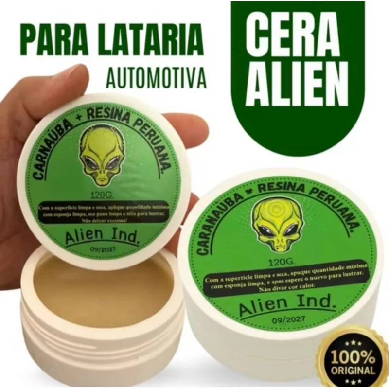 Cera Espelhamento Cerâmico Tira Riscos Repele Água ALIEN IND