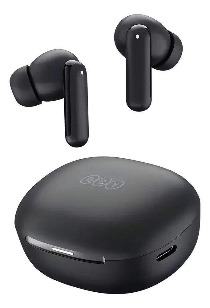 Fone QCY N30 ANC Bluetooth 5.4 Cancelamento De Ruído IPX4 Cor Preto