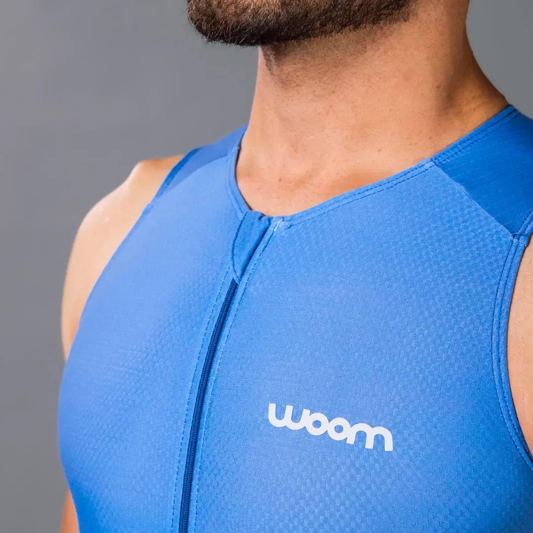 Macaquinho Para Triathlon Woom 140 Masculino Azul  P