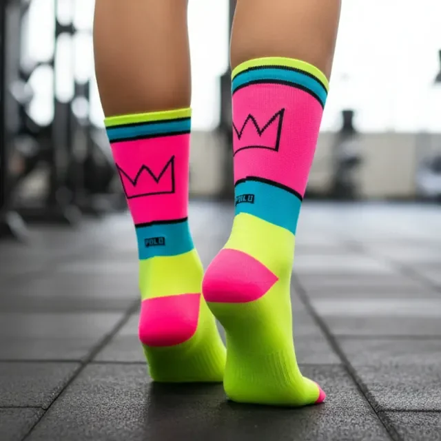 Meia Poliamida Feminina Corrida Academia Crossfit Bike Top