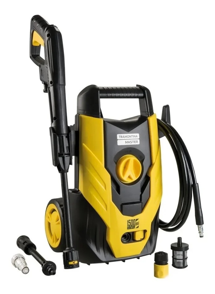 Lavadora De Alta Pressão 1200W Master 1500 Psi Amarelo e Preto Tramontina