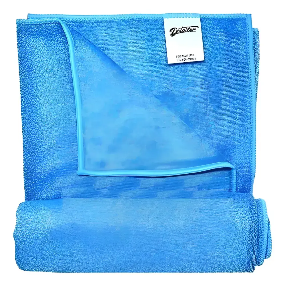 Toalha Pano Para Secagem Automotiva Rápida 48x88cm -detailer Azul-claro